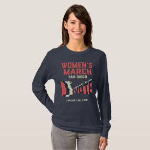 Marche des femmes San Diego Long manche T-Shirt