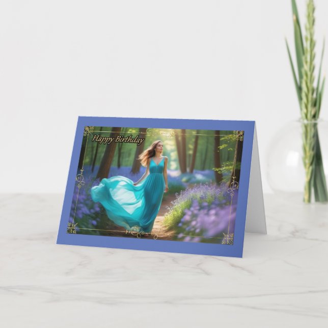 Marche du matin Carte d'anniversaire de la femme (Devant)