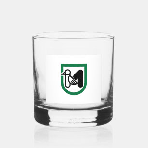 Marche-Flagge (italienische Region) Whiskyglas