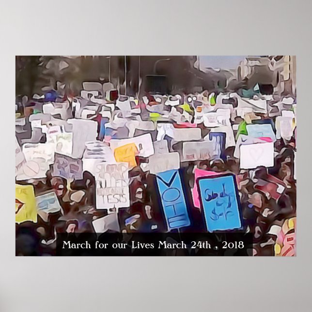 Marche pour notre affiche de Rallye de contrôle de (Devant)