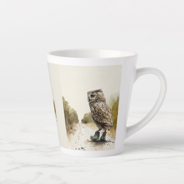 Marche solitaire Latte Mug (Droite)