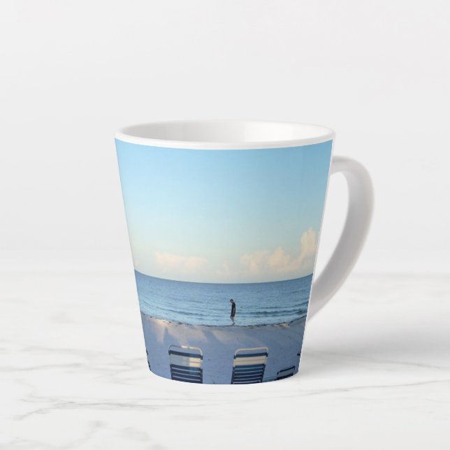 Marche tranquille Latte Mug (Angle droit)
