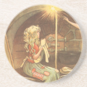 Märchen aus alter Zeit, Aschenputtel und gute Fee Untersetzer