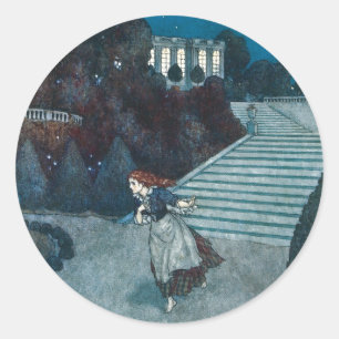 Märchen aus alter Zeit, Aschenputtel von Edmund Du Runder Aufkleber