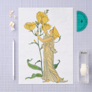 Märchen aus alter Zeit, Nachtkerze, Walter Crane Seidenpapier