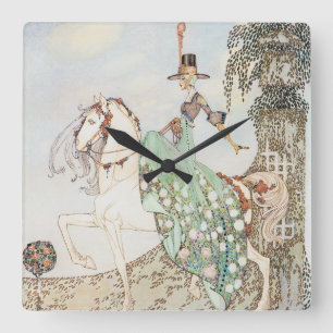 Märchen aus alter Zeit, Prinzessin Minette, Kay Ni Quadratische Wanduhr