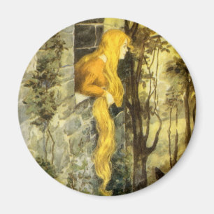Märchen aus alter Zeit, Rapunzel mit langen blonde Magnet