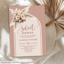 Märchen Boho Staubrosa Pampas Floralbogen 16.