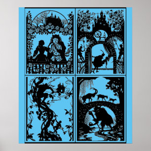 Märchen Designs Kollektion Poster