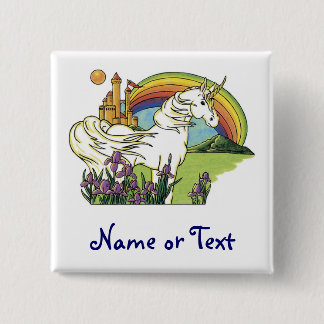Märchen-Einhorn Button