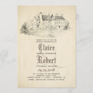 Märchen - Geschichte Burg Altes Schloss Einladung
