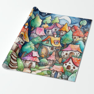 Märchen im Märchenwappenpapier Geschenkpapier