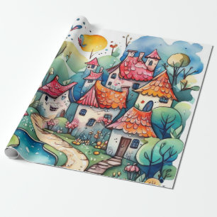 Märchen im Märchenwappenpapier Geschenkpapier
