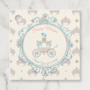 Märchen-Königliche Prinzessinnen-Kutsche Blush Aqu Geschenkanhänger
