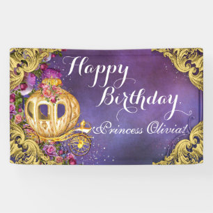 Märchen-Prinzessin Carriage Prinzessin Birthday Banner