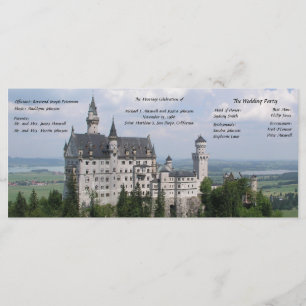 Märchen-Schloss-Hochzeits-Programm Programm