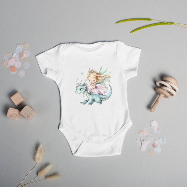 Märchen Traumhafter Drache Rosa Prinzessin Baby Sh Strampler (Von Creator hochgeladen)