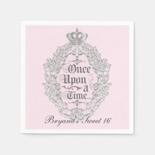 Märchen Vintage Es war einmal Prinzessinnen-Party- Serviette