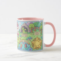 Märchen Weltkarte Magische Fantasie Kinder Tasse