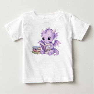 Märchenbuch-Baby-Drache-Leseheft-Fantasy-Kunst Baby T-shirt