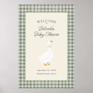 Märchenbuch-Mutter-Gans-Sage-Baby-Shower-Willkomme Poster