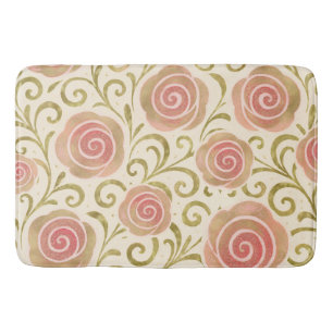 Märchenbuch Prinzessin Rosen in Rosa und Gold Badematte