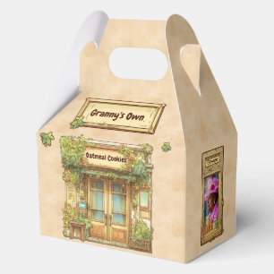 Märchenbuch-Stil gemütliches Café mit Stuck Geschenkschachtel