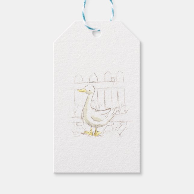 Märchenente Geschenkanhänger (Vorderseite)