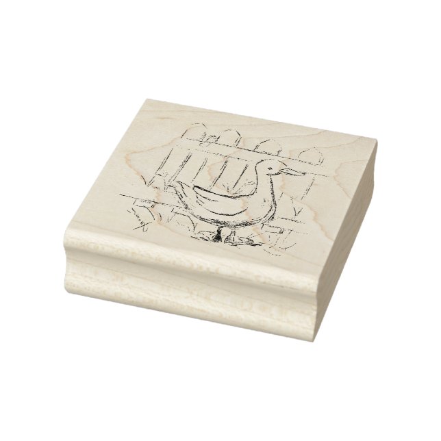 Märchenente Gummistempel (Stempel)