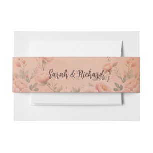Märchengarten Florale Hochzeit Einladungsbanderole