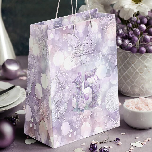 Märchengarten Quinceanera Lavender/Lilac ID1030 Mittlere Geschenktüte (Von Creator hochgeladen)