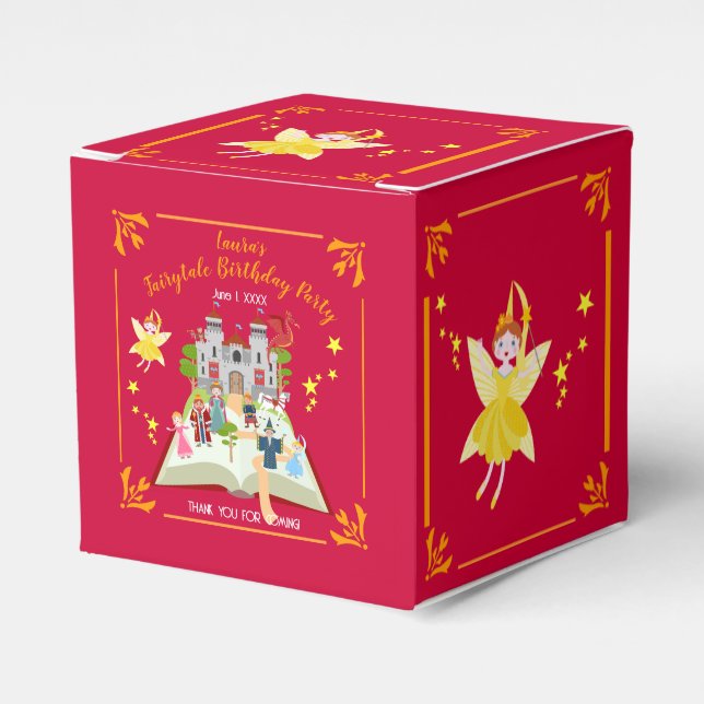 Märchengeschichten Girl's Birthday Party Geschenkschachtel (Vorderseite)