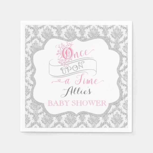 Märchenhaft einmal auf Zeit Prinzessin Damask Serviette (Vorderseite)