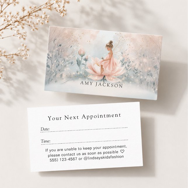 Märchenhafte Feen-Termin-Karte Terminkarte (Whimsical Fairy Appointment Card)