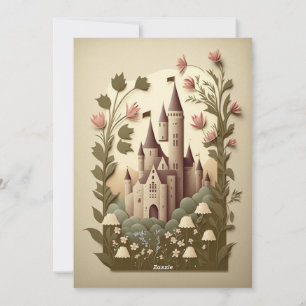 Märchenhafte Hochzeitseinladungen Feiertagskarte