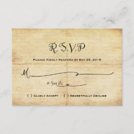 Märchenhafte Hochzeitskarte RSVP - einmal in der Z