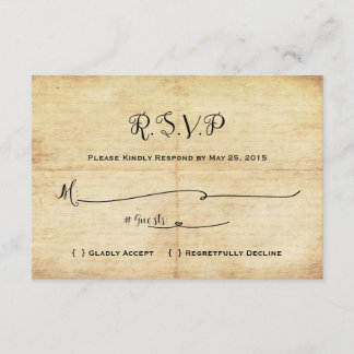 Märchenhafte Hochzeitskarte RSVP - einmal in der Z Karte