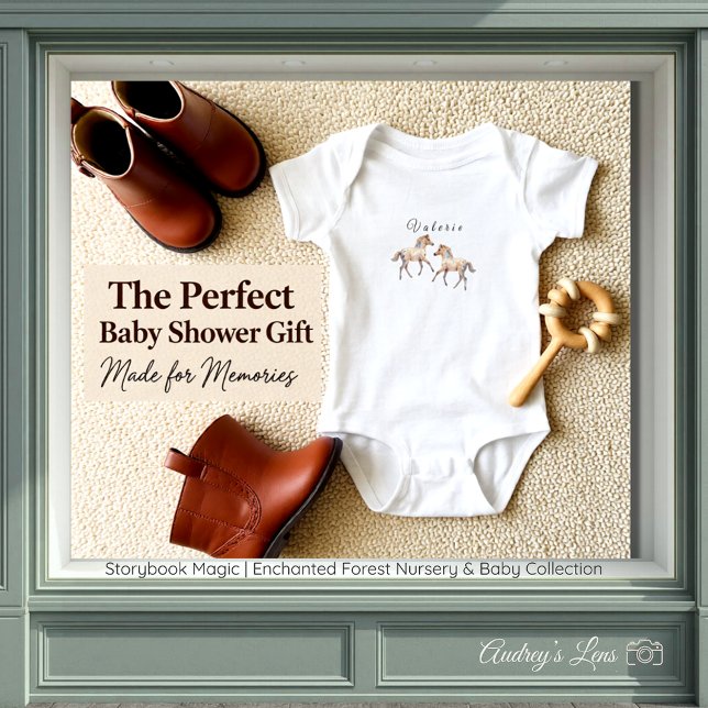 Märchenhafte Magie Enchanted Forest  Baby Strampler (Storybook Magic Enchanted Forest Baby Bodysuit)