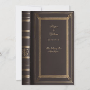 Märchenhafte Vintage-Hochzeitseinladung aus einem  Einladung