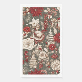 Märchenhafte Weihnachtsdekorationen, Blume Serviette
