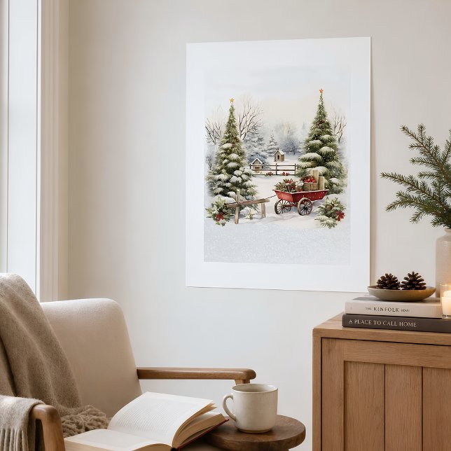 Märchenhafte Winterlandschaft Kunstdruck Poster (Von Creator hochgeladen)
