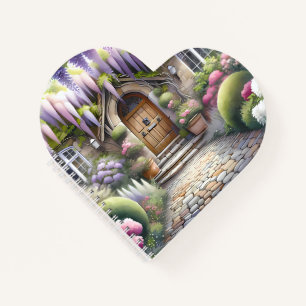 Märchenhafter Cottage-Gartenweg Notizbuch