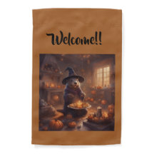 Märchenhafter Halloween-Biber-Hexen-Außenbereich