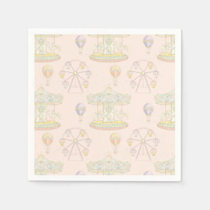 Märchenhafter Vintager Vergnügungspark Serviette