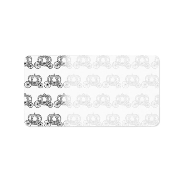 Märchenhaftes Beförderungsmuster Adressaufkleber (Vorne)