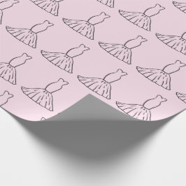 Märchenhaftes Hochzeitskleid Romantisches Rosa Nah Geschenkpapier