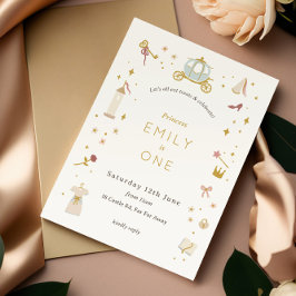 Märchenhaftes Party Mädchen Einladung