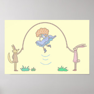 Märchenhaftes Springseil. Poster