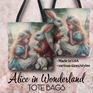 Märchenhaftes Vintage-Wonderland-Art Alice Kaninch Tasche