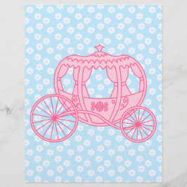Märchenhaftes Wagendesign in Rosa und Blau.